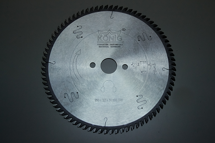 KÖNİG/TRFS - Sunta Mdf Testeresi 250X3.2x30 Z.80