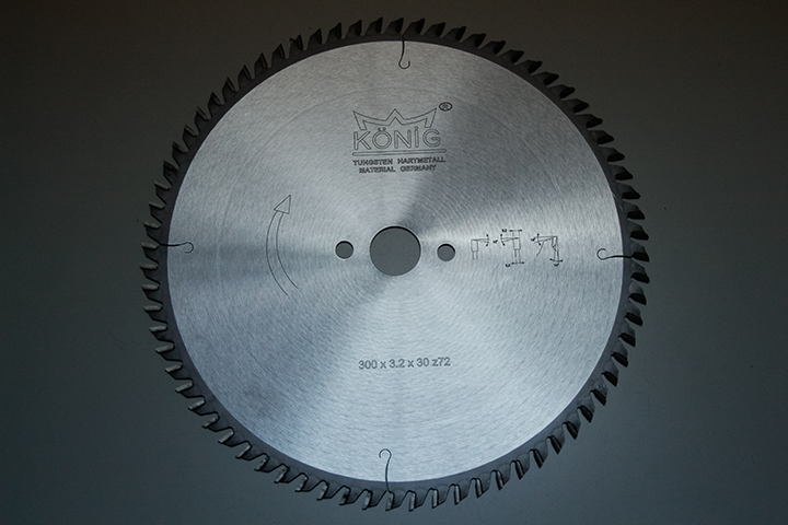 KÖNİG/AHS - Ahşap Gönyeleme Testeresi 300x3.2x30 Z.72