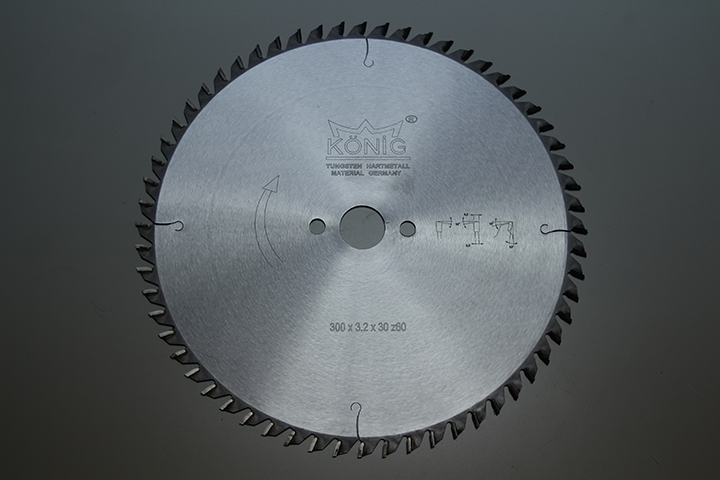 KÖNİG/AHS - Ahşap Gönyeleme Testeresi 300x3.2x30 Z.60