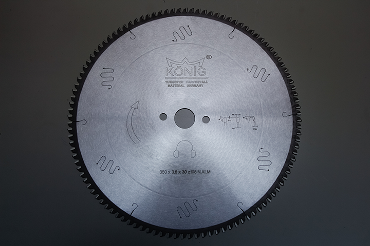 KÖNİG/ALÜ - Alüminyum - PVC Testeresi 350x3.6x30 Z.108