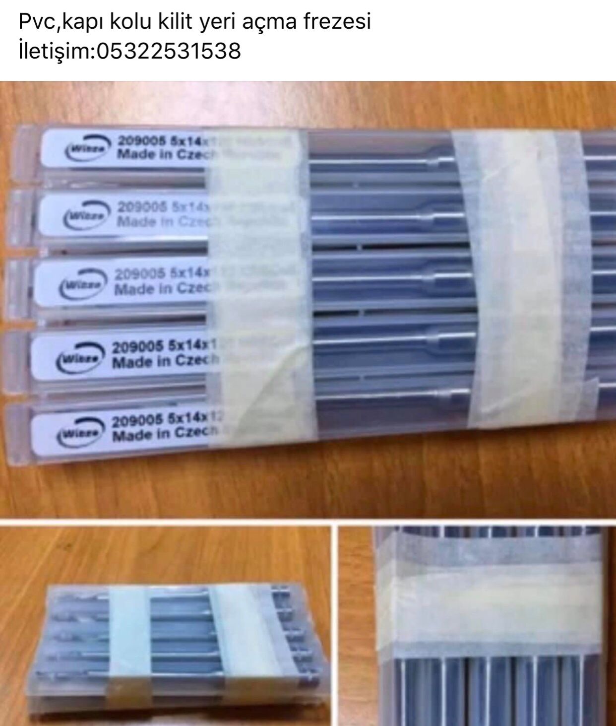 Pvc kapı kolu kilit yeri açma frezesi